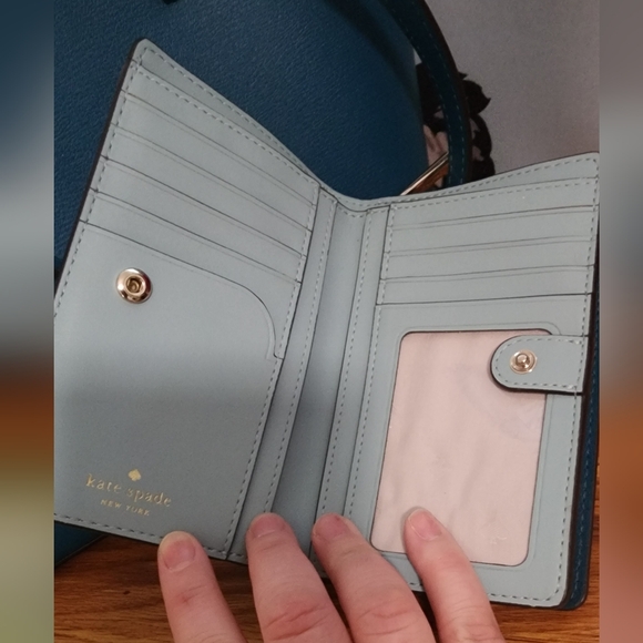 Kate Spade Teal purse and wallet set RARE PRICE FIRM - Picture 10 of 10